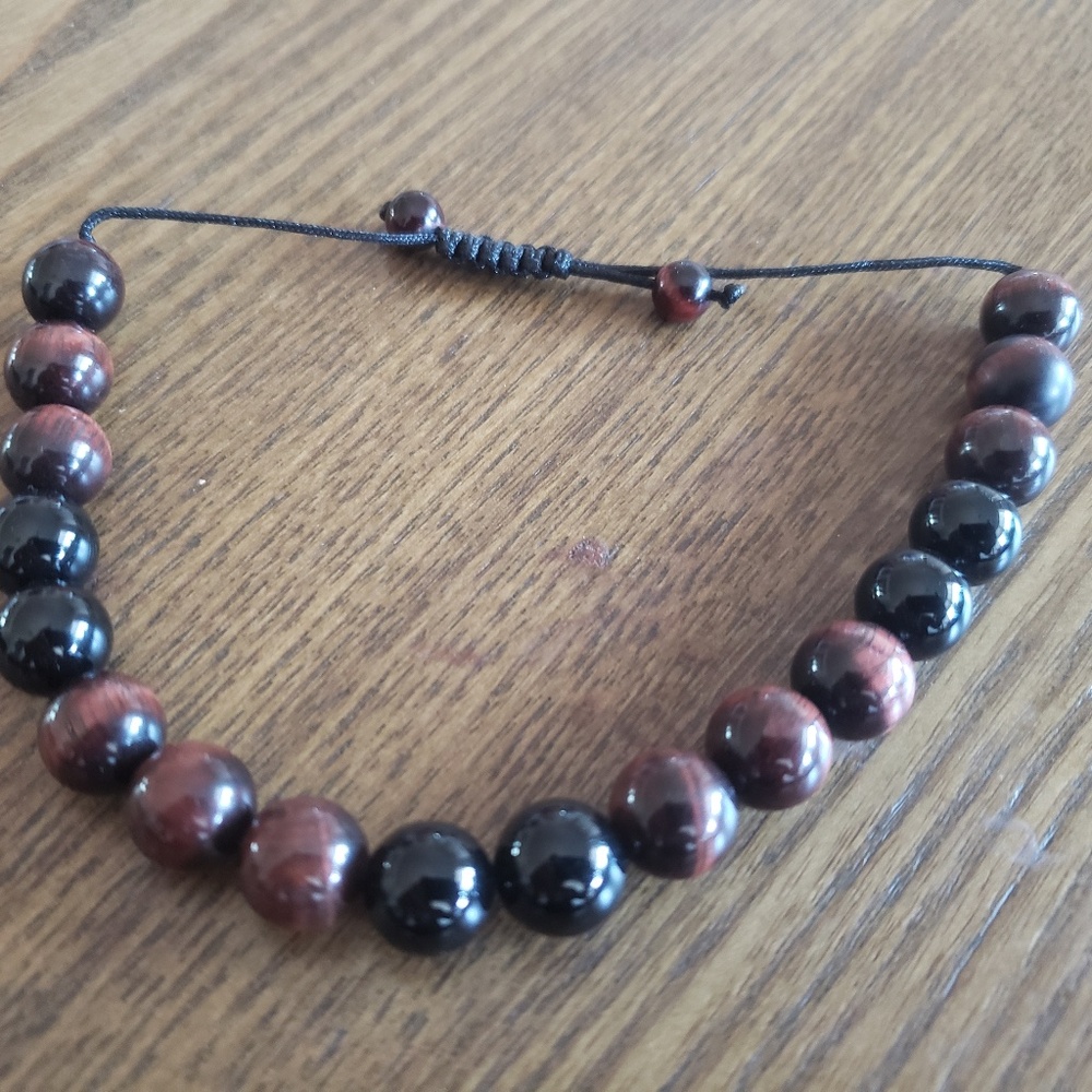 West Coast Jewelry Natural Stone Beaded Bracelet America Eagle Exclusive